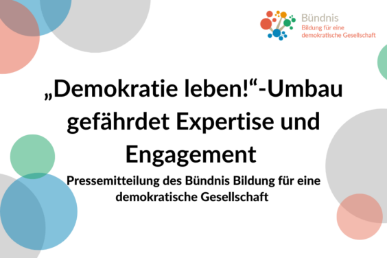 „Demokratie leben!“-Umbau gefährdet Expertise und Engagement